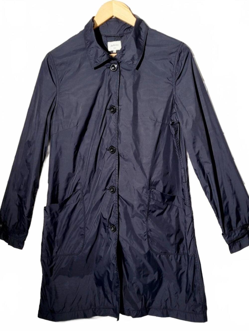 BELLEROSE Women’s Navy Blue Lightweight Packable 3/4 Length Nylon Jacket